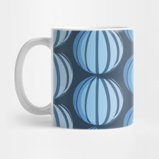 Luxury geometric seamless Abstract pattern made   with circles  on the navy background Mug